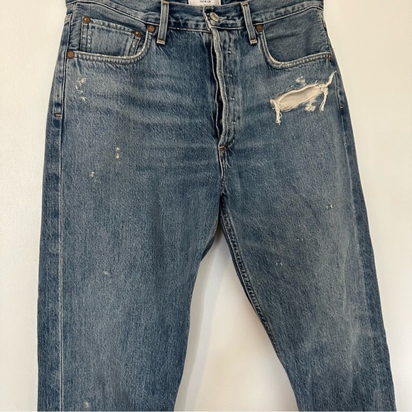 Agolde Women’s Jamie Jeans High Rise Straight Distressed Size 28 - Picture 5 of 10